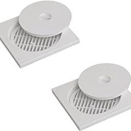 CIPLA PLAST Plastic Shower Floor Drain/Strainer with Lid | Plastic Drainer for Kitchen Utensils | (BRC-732-WH2) | Floor Drainer for Bathroom | Pack of 2-image-57