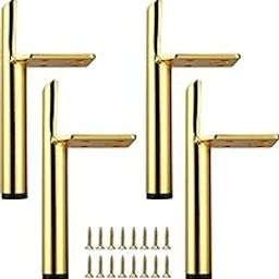 Aakash Dcor 6 + 2 = 8 Inch Gold Metal Sofa Legs(Set of 4) | Durable Replacement Sofa Paya | Modern, Rustproof & Sturdy Furniture Legs for Home & Office | Handle Shape-image-94