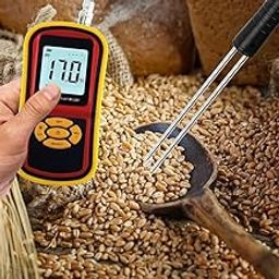 Genex Portable Grain Moisture Meter - Compact High Quality for Rice Corn Wheat Barley and 4 other grains -Range 5~30%,-17
