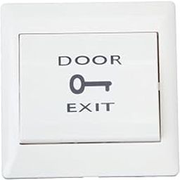 BUSH PLUS Emergency Door Exit Push Button Switch, Electric Access Control, 86x86 mm, White-image-84