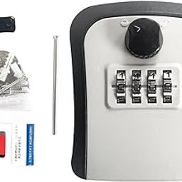 TRENDYNEST Key Lock Box Security Lock Box for Realtors Outdoor House Keys Room Cards | Lock Boxes | Access Control Equipment | Facility Maintenance & Safety-image-69
