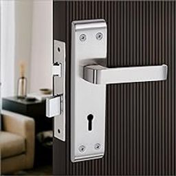 Omadhuban mortice Door Handle with 65mm Double Action Lock Set for Main Door | Living Room | Bathroom | Offices and Hotels with SS Finish Size 7 inch-image-56