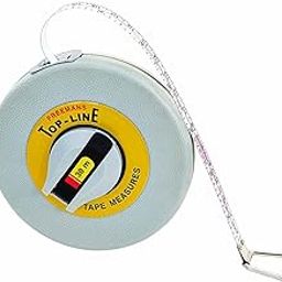 FREEMANS TN30 Top Line 30m:9.5mm Steel Measuring Tape - 30m/100ft || Unbreakable ABS Case || Stainless Steel Band || Dura Coat Tape Blade || Stainless Steel Mouth with End Hook-32