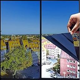 WALLMATE? Window Tinting for Home Privacy Vinyl Window Glass Sun Light Blocking Daytime Privacy Static Cling Reflective Tint Anti. (20 x 40 inch, Blue)-picture-10