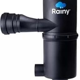 RAINY Rainwater Harvesting Filter Fl - 80 Self-Cleaning + Dual Intensity Suitable For Area Upto 1300 Square Feet, Black,Nanofiltration, Installation Kit-12
