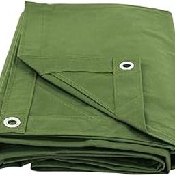 Heavy Duty Canvas Tarps, Waterproof Tarpaulin & Tadpatri 700 GSM UV Resistant, Rustproof Grommets, Reinforced Protect Sun Rain Dust (Size 10 ft x 9 ft)-picture-12