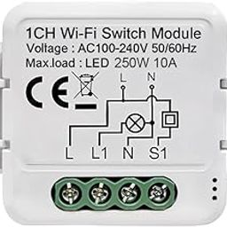 Ledgebit LT-1CH Wi-Fi Smart Breaker Module | 10A | Smart Life App | Remote Control with Alexa & Google Home-10