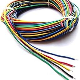 Wizzo (65 Meters) 14/36 Multi Colour Strand Flexible Hookup Wire Cable For Multipurpose Use, DIY, Electronics Works, Science Projects (13 Meters Each Red, Green, Blue, Yellow, Black)-3