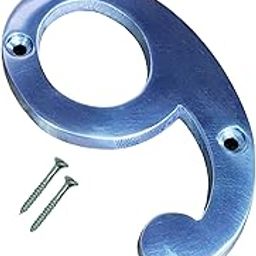 eSplanade 4" Aluminium House Hotel Door Number Plaque Numeric Numerical Digit 0-9 (9 (Nine))-picture-18