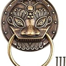 HEAVENGLOW Lion Head Decorative Door Knocker Hardware Door Handle for Office Home Decor 3 inch-image-91