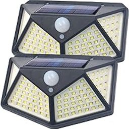 SUNET 100-LED Motion Sensor Outdoor Light IP65 Waterproof Wireless Led Solar Outdoor Lights Bright for Backyard Garden Fence Patio Front Door Garage Deck Pathway Porch-19