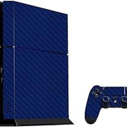 GADGETS WRAP Premium Material Controller & Console Skin Vinyl Decal Sticker Compatible with PS4 - Blue Carbon-10