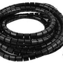 IDUINO 10m Spiral Cable Wrap Tidy Hide Binding Wire Management Spiral Wire Wrap Tube PC Manage Cable for PC TV Home Office 10mm Black-22