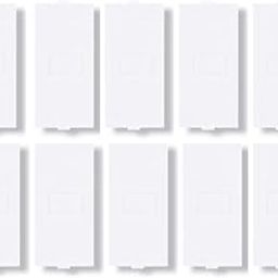 Jmd's Anchor Roma Blank Plate Single, White, Wall Mount, Pack of 10,(21598)-14