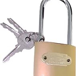 MEIBAO Metal Safety Security Lockout Padlock 38mm Long shakle with 3 Brass Keys for Gates, Doors Security --17