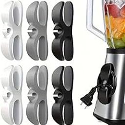 C2SK 2 pcs Kitchen Appliance Cable Winder Cable Holder Clip for Home Kitchen Appliance Cord Organizer for Kitchen Appliances,Wire Cable Organizer Tidy Management Clips Holder Adhesive (Multicolor)-image-76