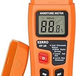 KERRO Moisture Meter, Digital Logs Damp 0-99% Wood Tester Detector/Firewood Log Timber Humidity Measuring Device-image-89
