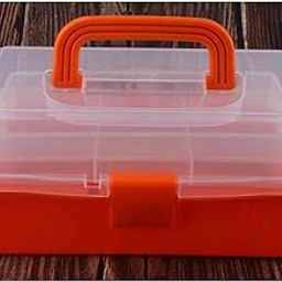 STYLEHEAVEN Multi-Purpose Poly Utility Tool Box Art Craft DIY Storage Orange S|Home & Garden-image-7