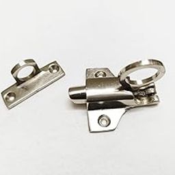 Taj Products Solid Brass Window Catcher, Window Stay Latch, Ventilation Catcher (2 Inches) (Pack of 1 - Silver)-image-91
