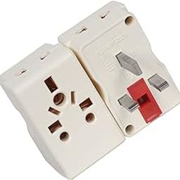 1 Pcs. Universal UK Type G Flat Pin 13A Multi-Plug with Fuse for Travel Dubai, England, Hong Kong, Ireland, Wales, Scotland, Malaysia Power Plug Socket, White-22