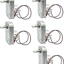 INVENTO 5pcs 6V - 12V 15 Kg-cm 300 RPM DC Motor Square Gearbox Micro Reduction High Toque Heavy Duty For DIY Projects Robotics-picture-16