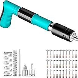 Manual Steel Nail Gun Tool, Concrete Nail Gun, Portable Mini Nail Shooting Machine with 20 Nails, Nail Wall Fixing Tool for Cement Walls,Household Wood Working-image-67