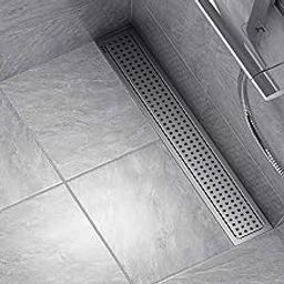 Ruhe® Palo 24 × 4 Inches Floor Drainer | 304 Stainless Steel Palo Shower Water Drain Channel/Waste Water Floor Drain | with Stainless Steel Trap and Side Hole | with Collar-image-19