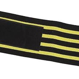 Bandages Brace, Wristband Support Hook Loop Design for Fitness for Training(Black and Yellow)-picture-21