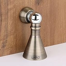 LAPO Magnetic Door Stopper 5-Inch | Heavy Duty Stainless Steel Soft-Close Door Catch | 360° Hold | Screw Mount | Antique Finish | Ideal for Home & Office (Pack of 1)-11
