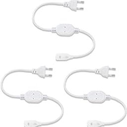 Murphy 220V AC PIN Connector/Adaptor/Cable for LED (SMD 2835-120 LED/Mtr.) Rope Light (Pack of 3)-image-29