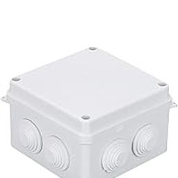 Hifocus Waterproof 100X100X70 Gang Box, Electrical Junction Box – IP65 Outdoor Weatherproof Enclosure with Knockouts – Durable ABS Plastic for Wiring & Cable Management (1)-13