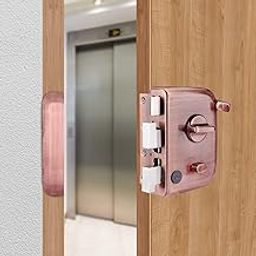 Godrej Rim Lock I Centaur EXS+ I 1CK Latchbolt I for Inside/Outside Opening Door & Left/Right Handed Doors I 4 Keys I 15 Years Warranty by Godrej I Auto Locking I Antique Copper Finish-image-36