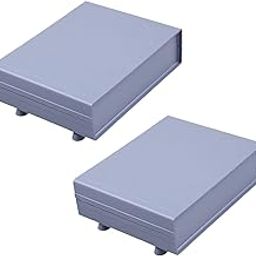 Soaying 2X Plastic Electrical Enclosure Junction Box Case 152X120X42mm Light Grey-image-69