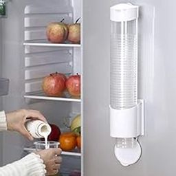 JJ Brothers B Paper Cup Dispenser | Wall Mounted Plastic Drinking Water Glass Holder | Disposable Cup Organizer | Sticker or Screw Plate Mountable-picture-11