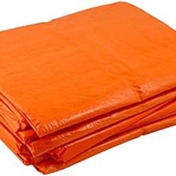 TARPEX Waterproof Tarpaulin Sheet Tripal, UV Resistant, HDPE UV Treated Sun, Roof, Rain Protection Polyethylene Multipurpose Cover (09 feet 06 feet, Orange) (200 GSM-Thickness Quality ISI Marked)-image-90