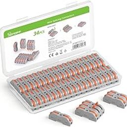 Ledgebit D1-1 Wire Splicing Connectors | Compact Lever Nut Electrical Terminal Block for 0.5–4mm² Solid & 0.5–2.5mm² Flexible Wires | Flame-Retardant, Reusable, Easy to Install-image-87