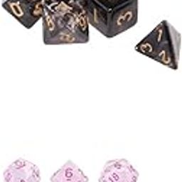 ATORSE Toy 14 Pieces Plastic Clear Transparent Multi-Side with Number Dice Set-Toys & Hobbies-Games-Role Playing Games-Dungeons & Dragons-Accessories & Dice-image-49