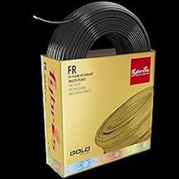 Fybros PVC Insulated 1.5 Sq Mm Wire| Multistrands Flame Retardant Black Copper Wires & Cables| Cables For wiring | 1.5 Sq Mm Black wire 90 meter| Industrial Wire Cable| Electrical Wire-image-70