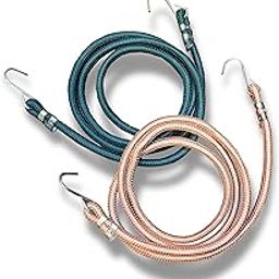 2Pc Super Strong Thick Elastic rope with hook | 10mm Dia., 6 Feet Length, Stretched Up to 10 Feet | Stretchable rope for clothes drying, Luggage rope for bikers, Bungee Cord, Bike rope-5