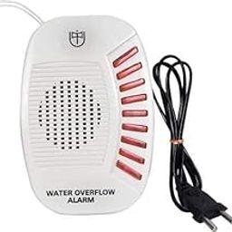 Plastic Electric Water Tank Overflow Alarm Wired Sensor Security System with Multiple Voice Sound (Medium, White)-21