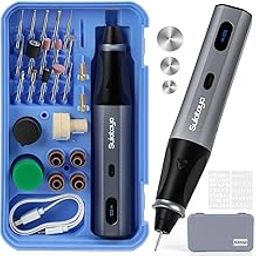 Engraving Pen with 45 Bits - USB Rechargeable & Adjustable 5 Speed, Cordless Engraver Tool for Metal, Plastic & Wood (with Box), Engraver Tool for DIY Art Projects, Jewelry Making & Home Crafts-image-52