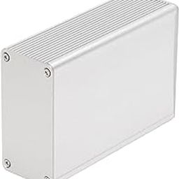 Aluminum Alloy Enclosure, Sand Silver Circuit Board One Piece Oxidized Project Aluminum Alloy Shell Enclosure Waterproof, Aluminum Alloy Case-image-7