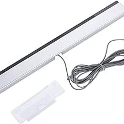 Sensor Bar for Wii Infrared IR Signal Ray Sensor Bar Wired Receiver and amp,Stand for WII Console,Replacement Wired Infrared Ray Sensor Bar,Compatible Wii and Wii U Console-7