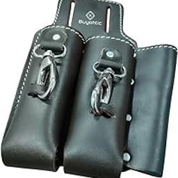 Leather 3 Pocket Linesmen and Electricians Tool Holder/Bag/Pouch-image-30
