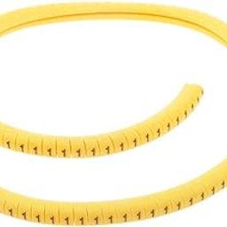 ATORSE™ 100X Yellow Cable Wire Mark Ers Identification Lables Tags Managment Number 1|Business & Industrial | Electrical & Test Equipment | Connectors Switches & Wire | Wire & Cable | Wire & Cable-image-54