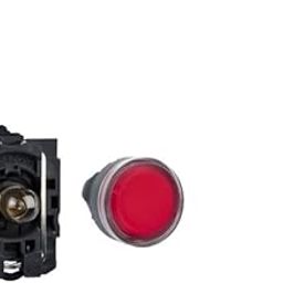 Schneider Electric, illuminated pushbutton, Harmony XB5N/XB7N, plastic, flush, red, 22mm, spring return, 24V AC DC, 1 NC, XB5AW34B2N-image-53