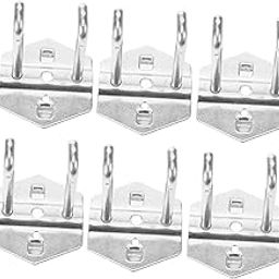 HOMOCONO 6pcs Metal Pegboard Hooks for Tools Storage Sturdy Utility Hangers for Garage and Home Organization Easy to Install for Pegboard Wall Arrangement-image-4