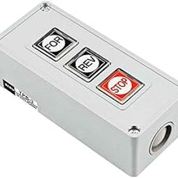 Fielect Forward Reverse Stop Momentary Push Button Control Switch Box 3A-picture-0