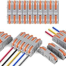 Prplet Wire Connector Jointer – 1 In 1 Out Conductor | Compact Splicing Wire Connectors for Circuit Inline, Electrical Cable Joint (10)-image-53