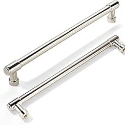 khtumeware 2 Pack 8 Inch(203mm) Polished Nickel Cabinet Pulls Kitchen Cabinet Handles Kitchen Cabinet Hardware for Cupboard Drawer Pulls Dresser Handle…-picture-17